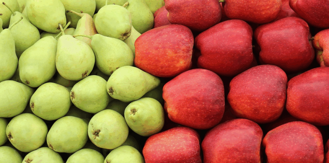 Finanzas con peras y manzanas